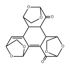 1,4:6,9:11,14-Triepoxybenzo1,2-c:3,4-d:5,6-dtrisoxepin-10,15(9H,14H)-dione, 1,3,4,5b,6,7,10a,10b,11,12-decahydro-, (1.alpha.,4.alpha.,5b.alpha.,6.beta.,9.beta.,10a.alpha.,10b.alpha.,11.beta.,14.beta.)- Struktur