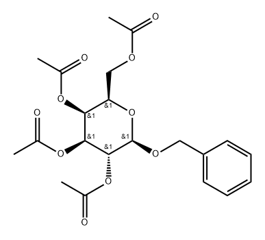 β-D-Galactopyranoside, phenylmethyl, 2,3,4,6-tetraacetate Struktur