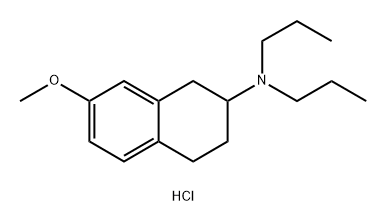 2-Naphthalenamine, 1,2,3,4-tetrahydro-7-methoxy-N,N-dipropyl-, hydrochloride (1:1) Struktur