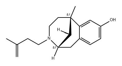 N-Isopropenylethyl (+)-Normetazocine Struktur