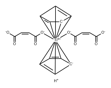 titanocene bis(hydrogenmaleinate) Struktur