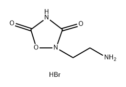 1,2,4-Oxadiazolidine-3,5-dione, 2-(2-aminoethyl)-, hydrobromide (1:1) Struktur