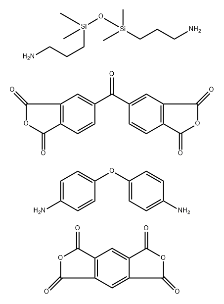 1H,3H-Benzo[1,2-c:4,5-c']difuran-1,3,5,7-tetrone polymer with 5,5'-carbonylbis[1,3-isobenzofurandione], 4,4'-oxybis[benzenamine] and 3,3'-(1,1,3,3-tetramethyl-1,3-disiloxanediyl)bis[1-propanamine] Struktur