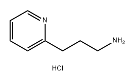 2-Pyridinepropanamine, hydrochloride (1:1) Struktur