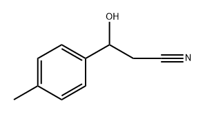 Benzenepropanenitrile, β-hydroxy-4-methyl- Struktur