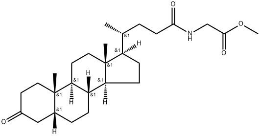 3-dehydrolithocholylglycine Struktur