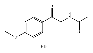 Ethanethioamide, N-[2-(4-methoxyphenyl)-2-oxoethyl]-, hydrobromide (1:1) Struktur