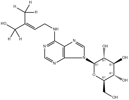 [2H5]trans-ZEATIN-9-GLUCOSIDE (D-Z9G) Struktur