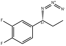 Benzene, 4-[(1R)-1-azidopropyl]-1,2-difluoro- Struktur