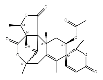 5β-Acetoxy-17-de(acetoxy)austin Struktur