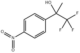 Benzenemethanol, α-methyl-4-nitro-α-(trifluoromethyl)- Struktur