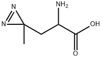 3H-Diazirine-3-propanoic acid, α-amino-3-methyl- Struktur