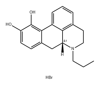 R(-)-N-Propylnorapomorphine hydrobromide Struktur