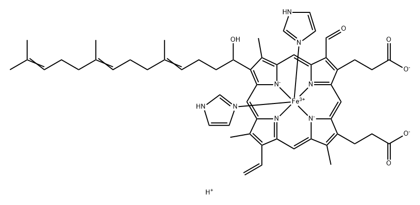 heme a3 bis-imidazole Struktur