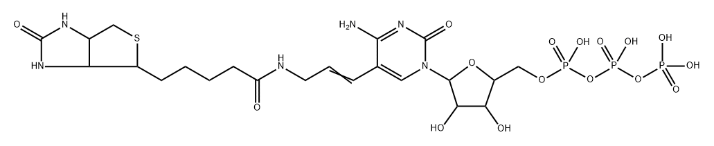 Biotin-5-cytidine-5'-triphosphate lithium salt - 1 mM aqueous solution Struktur