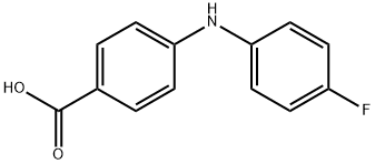 4-((4-Fluorophenyl)amino)benzoic acid Struktur