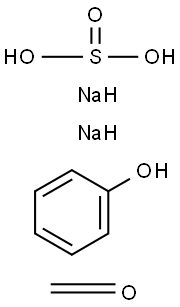 Sulfurous acid, monosodium salt, reaction products with formaldehyde and phenol, sodium salts Struktur