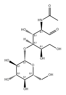 glucosyl (1-4) N-acetylglucosamine Struktur