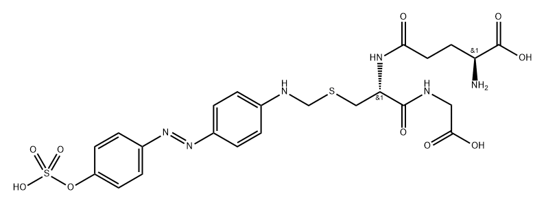 4'-sulfonyloxy-N-(glutathion-S-methylene)-4-aminoazobenzene Struktur