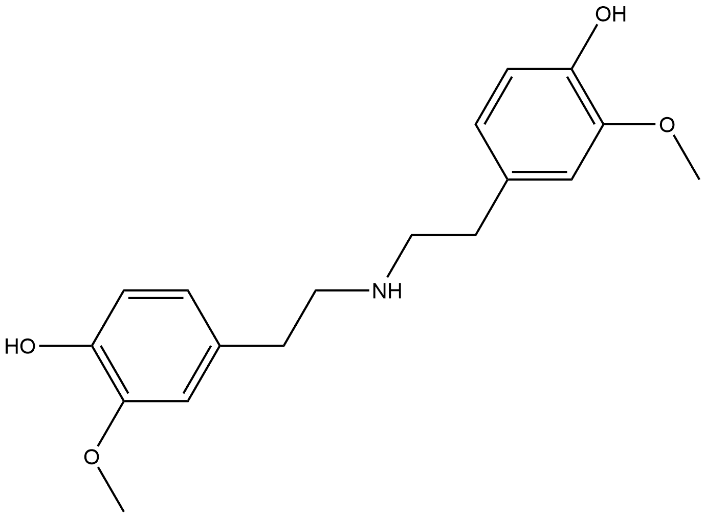 Phenol, 4,4'-(iminodi-2,1-ethanediyl)bis[2-methoxy- (9CI) Struktur