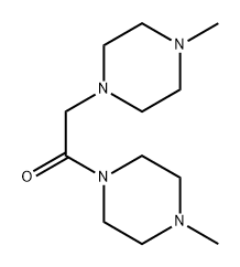 Piperazine, 1-methyl-4-[(4-methyl-1-piperazinyl)acetyl]- (5CI) Struktur