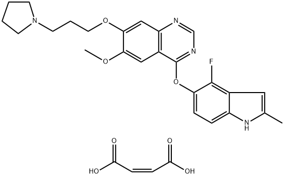 Cediranib Maleate Struktur