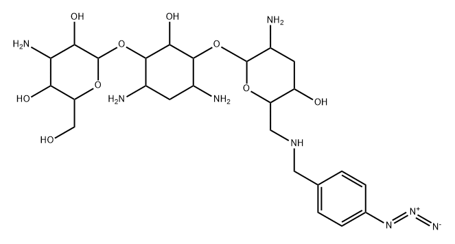 6'-N-4-azidobenzyltobramycin Struktur