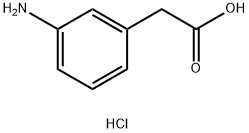 2-(3-aminophenyl)acetic acid hydrochloride Struktur