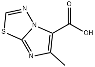 6-methylimidazo[2,1-b][1,3,4]thiadiazole-5-carboxylic acid Struktur