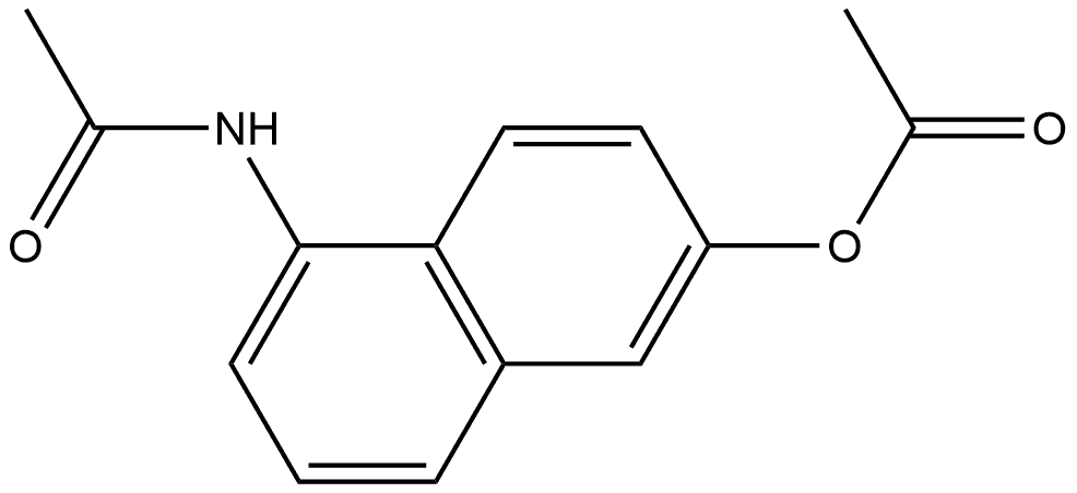 Acetamide, N-[6-hydroxy-1-naphthyl]-, acetate (5CI) Struktur