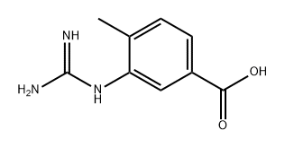 3-guanidino-4-methylbenzoic acid Structure