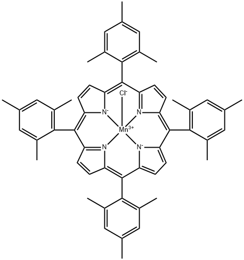 Mn(III) Meso-Tetra(2,4,6-triMethylphenyl)porphine chloride Struktur