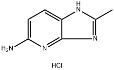 3H-Imidazo[4,5-b]pyridin-5-amine, 2-methyl-, hydrochloride (1:1) Struktur