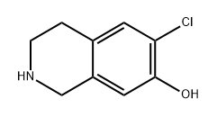 6-chloro-1,2,3,4-tetrahydroisoquinolin-7-ol Struktur