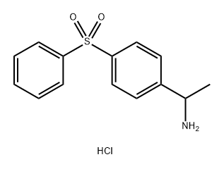 1-(4-benzenesulfonyl-phenyl)-ethylamine hydrochloride Struktur