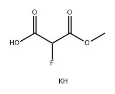 Propanedioic acid, 2-fluoro-, 1-methyl ester, potassium salt (1:1) Struktur