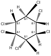 Cyclohexane-1,2,3,4,5,6-d6, 1,2,3,4,5,6-hexachloro-, (1α,2β,3α,4β,5α,6β)- (9CI) Struktur