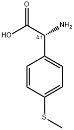 Benzeneacetic acid, α-amino-4-(methylthio)-, (R)- (9CI) Struktur