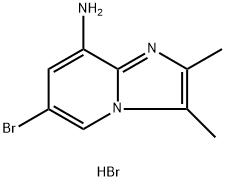 Imidazo[1,2-a]pyridin-8-amine, 6-bromo-2,3-dimethyl-, hydrobromide (1:1) Struktur