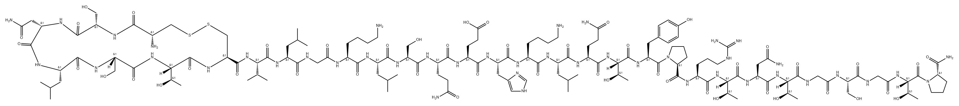 calcitonin, salmon, des-Leu(16)- Struktur