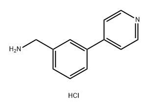 Benzenemethanamine, 3-(4-pyridinyl)-, hydrochloride (1:1) Struktur