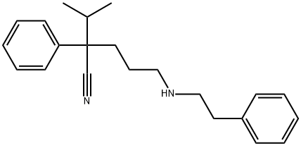 Benzeneacetonitrile, α-(1-methylethyl)-α-[3-[(2-phenylethyl)amino]propyl]- Struktur