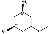 rel-(1R,3S)-5-Methoxy-1,3-cyclohexanediamine Struktur