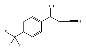 Benzenepropanenitrile, β-hydroxy-4-(trifluoromethyl)- Struktur