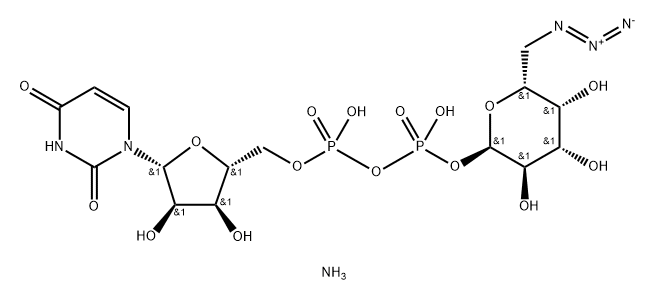 UDP-6-azido-6-deoxy-D-Galactose disodium salt Struktur