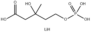 rac-5-Phosphomevalonate trilithium salt Struktur