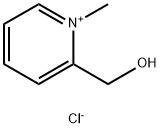 Pyridinium, 2-(hydroxymethyl)-1-methyl-, chloride (1:1) Struktur