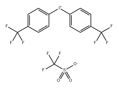 Iodonium, bis[4-(trifluoromethyl)phenyl]-, 1,1,1-trifluoromethanesulfonate (1:1) Struktur