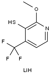 3-Pyridinethiol, 2-methoxy-4-(trifluoromethyl)-, lithium salt (1:1) Struktur