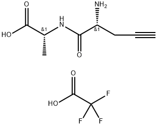 D-Alanine, 4,4,5,5-tetradehydro-D-norvalyl-, 2,2,2-trifluoroacetate (1:1) Struktur